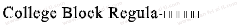 College Block Regula字体转换